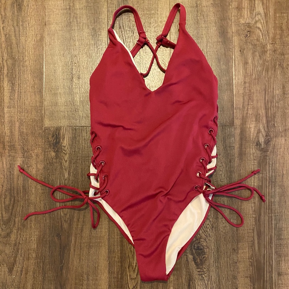 LA Hearts One Piece Swimsuit